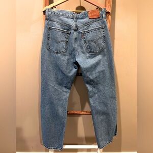 Levi’s denim baggy boot jeans